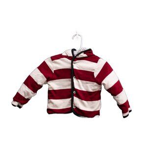 Burt's Bees Baby Reversible Sweatshirt Jacket, Size 12 Months